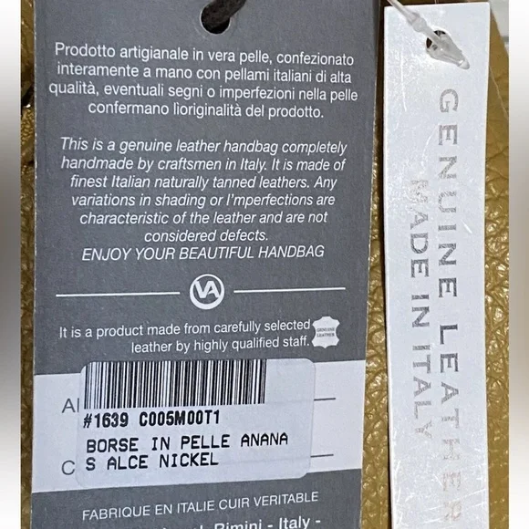 NWT VALENTINA 🇮🇹 MADE IN ITALY SLING BAG BACKPACK  MUSTARD YELLOW - Picture 14 of 15